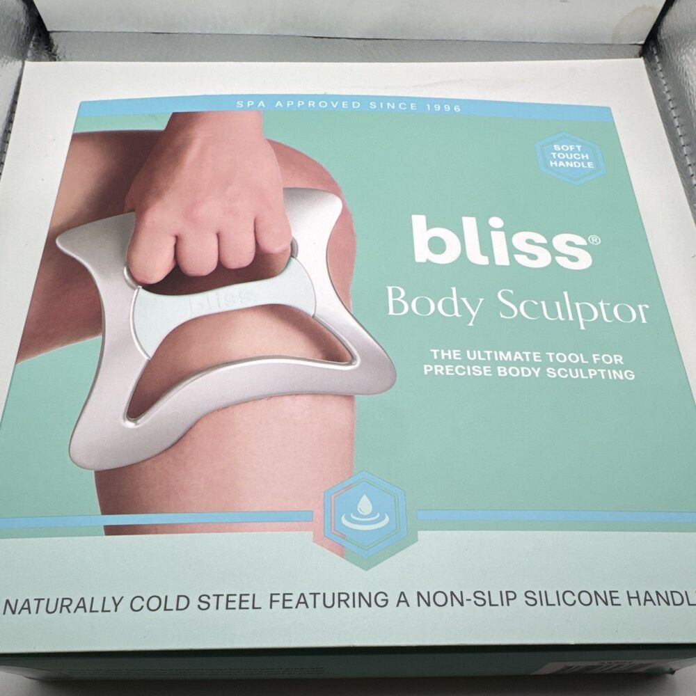 bliss Body Sculptor Handheld Steel Body Massager w/ Silicone Handle, Acupressure